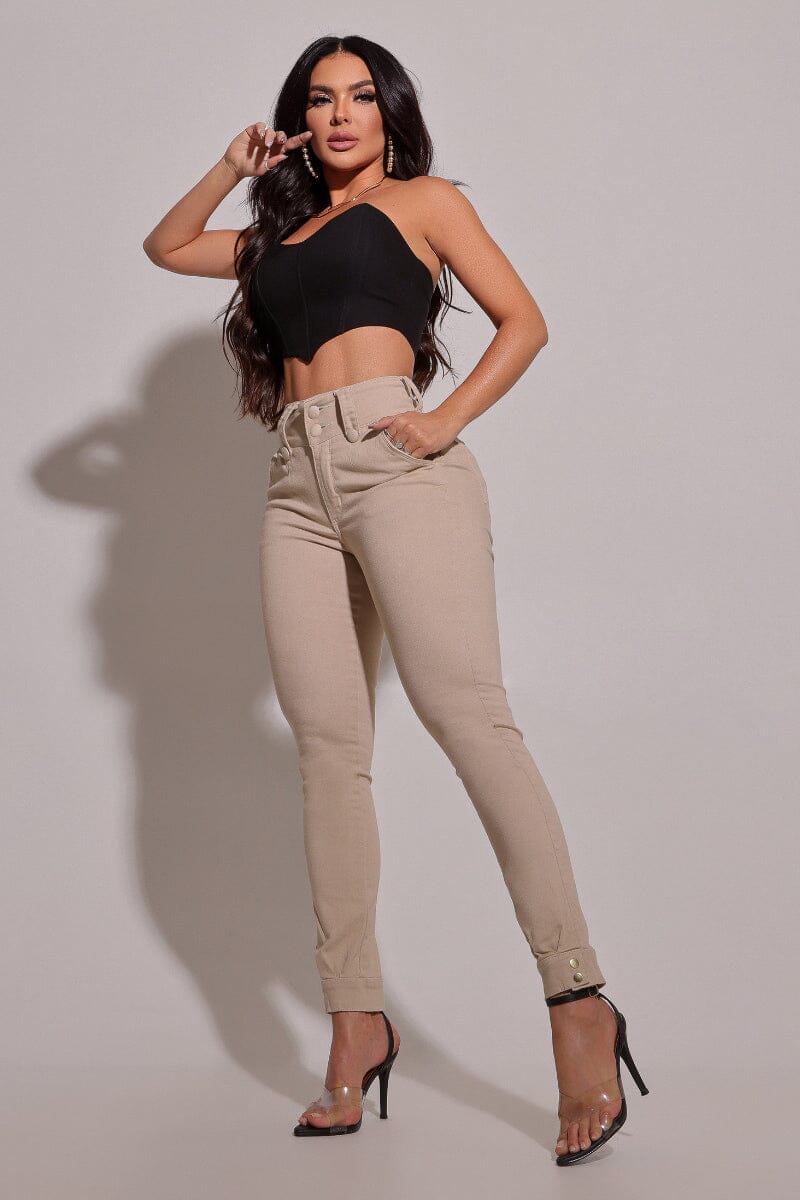 Miralleve | Calça Jeans Modeladora Nude CH94 | foto 1