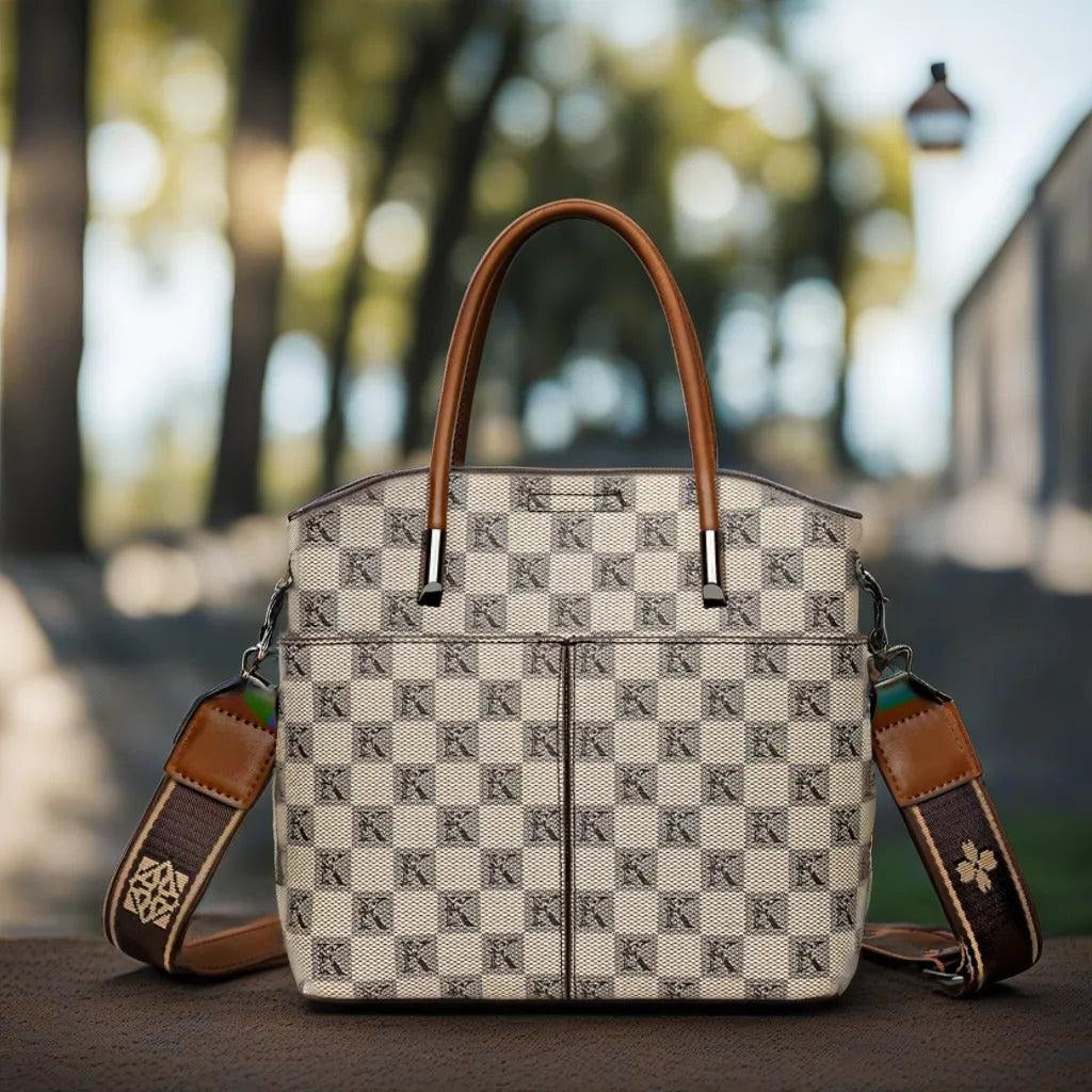 Bolsa Manhattan™ com Acabamento Luxuoso e Alça de Ombro Removível / Meticulosamente Desenhada para Mulheres de Bom Gosto!