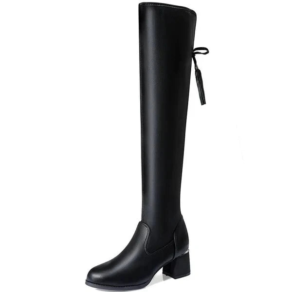 Bota Couro Larissa 2 em 1 - Cano Longo ou Médio Bota Couro MRL-087 Miralleve 34