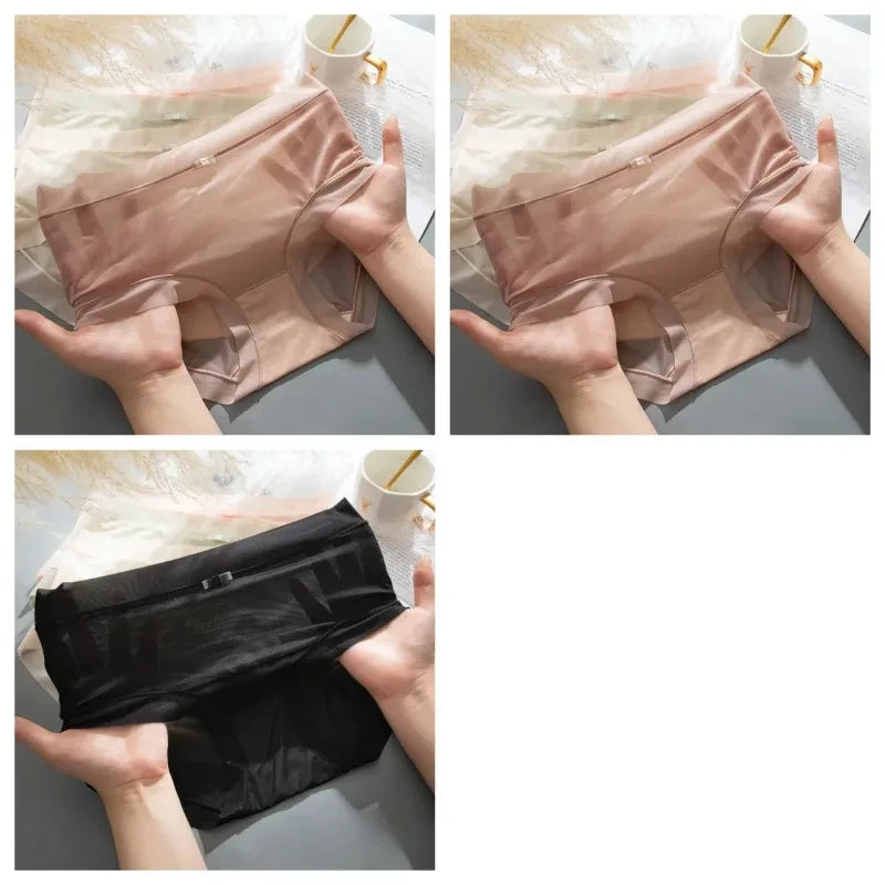 3 Kit Calcinhas de Seda Gelo sem Costura + Frete Grátis