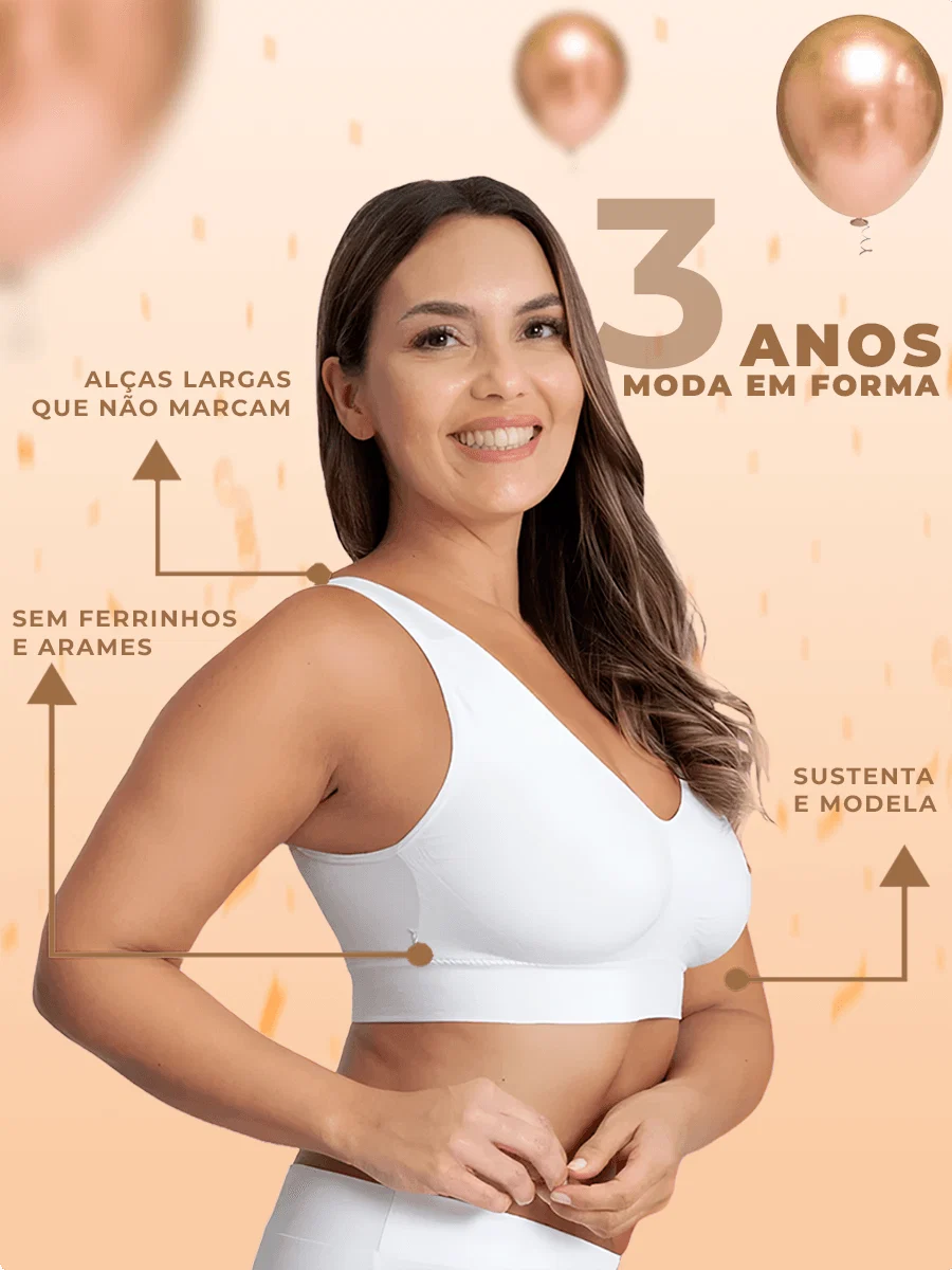 Sutiã Confort Milena - Queima de Estoque + Envio Grátis (Compre 1 Leve 3)