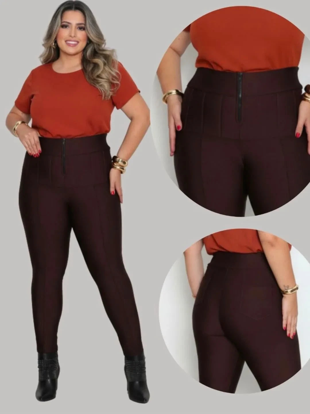 Calça Lipo Super Power Modeladora Cintura - Alta Compressão