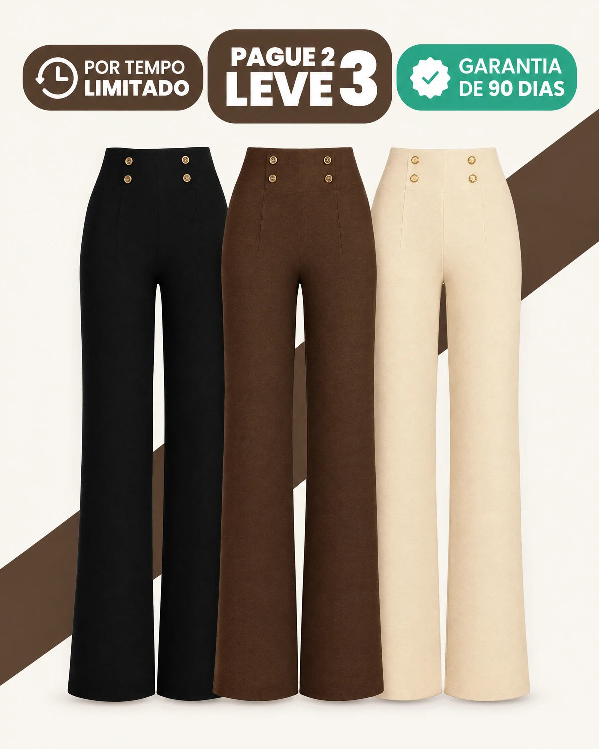 Calça Feminina Solena - Pague 2 e Leve 3