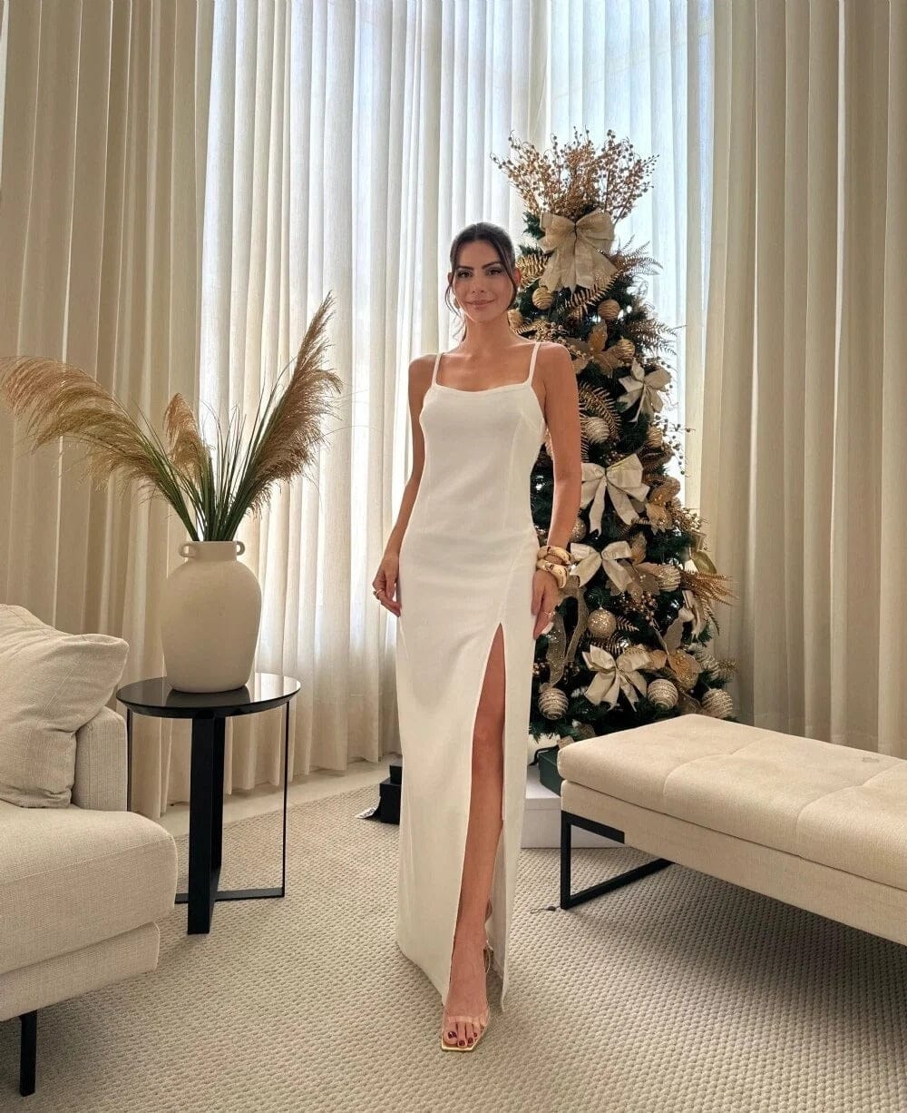 Vestido Geovana Vestido Geovana MRL-147 Miralleve Branco PP