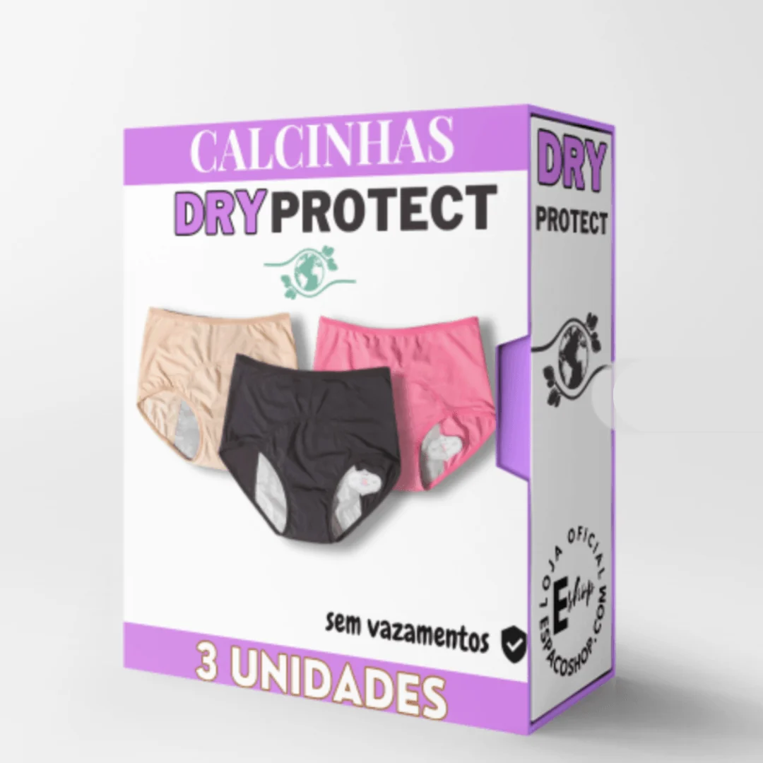 Calcinha Absorvente - DryProtect (PAGUE 1 LEVE 3) - Moda em Forma
