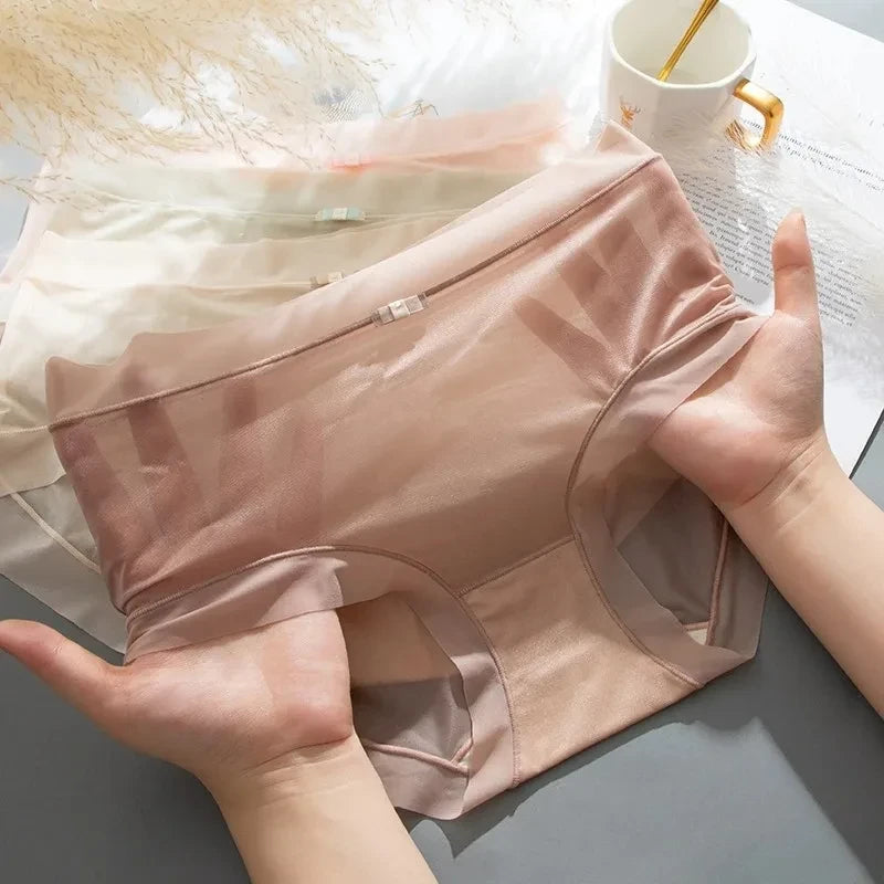 3 Kit Calcinhas de Seda Gelo sem Costura + Frete Grátis