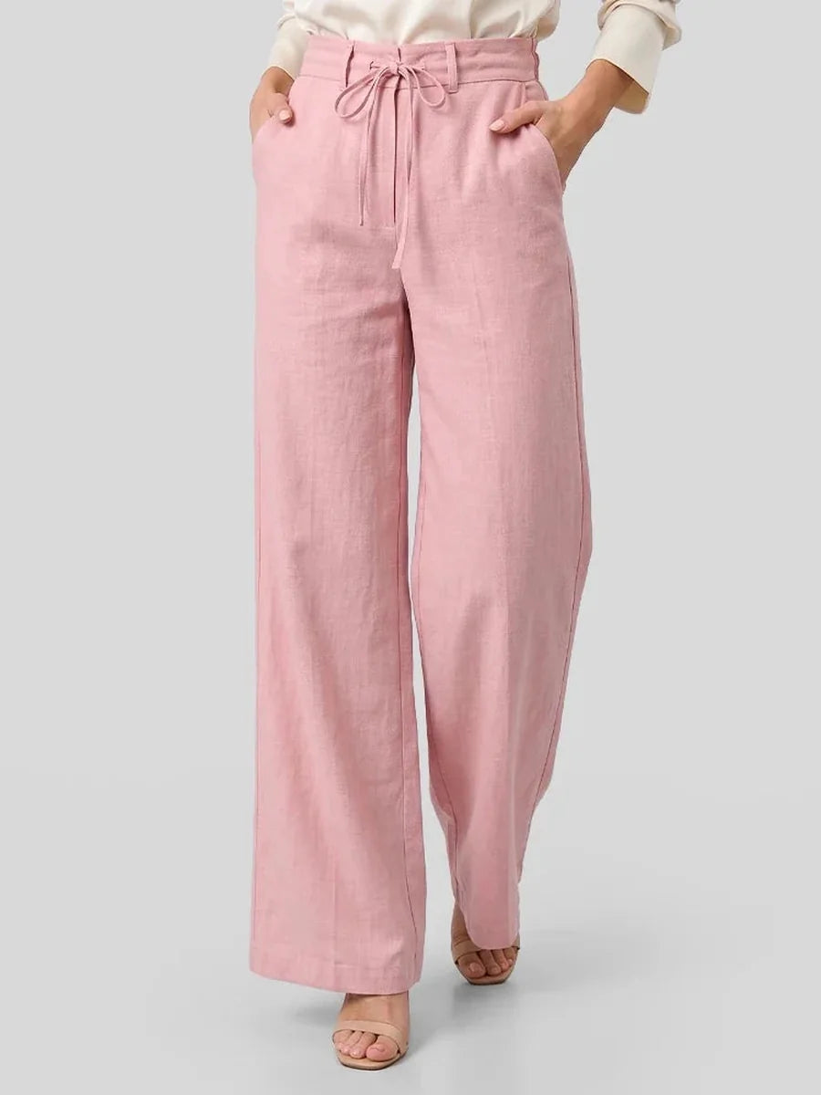 Calça pantalona rosa