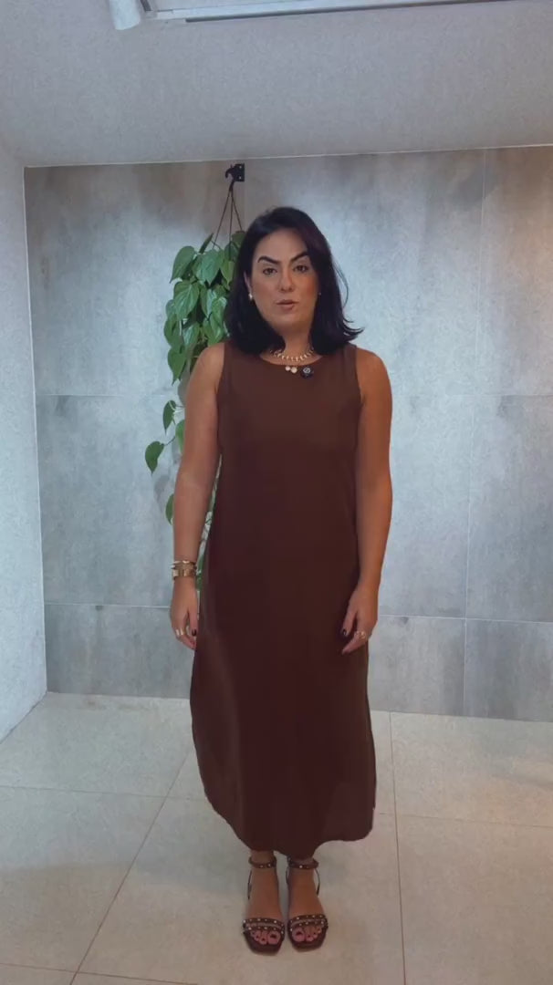 Vestido Antônia linho
