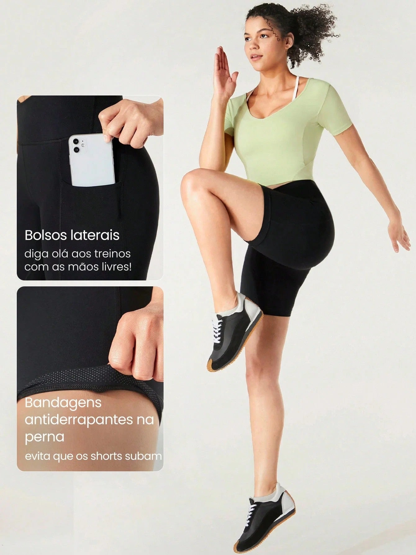 Shorts De Corrida Nath Valente Com Tecnologia Featherfit™ [ÚLTIMO DIA de LEVE 2 PAGUE 1]