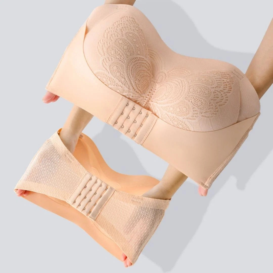 2 Sutiã Ultra Sustentação com Efeito Silicone Elisa 360º