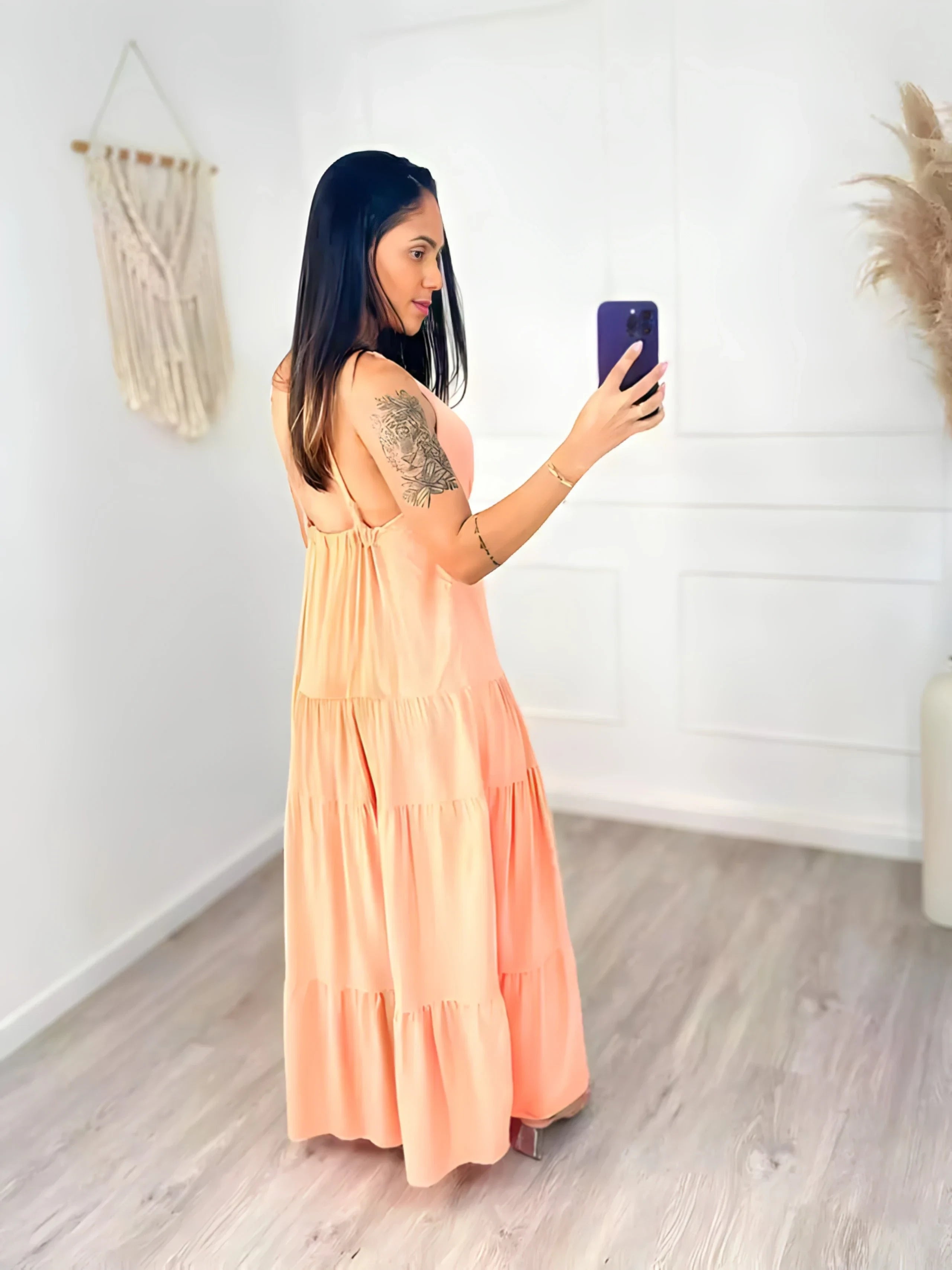 VESTIDO LONGO LISO HELENA